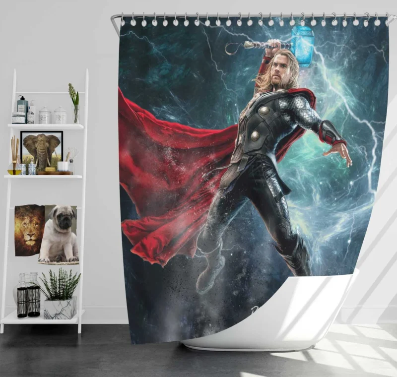 Thor in Avengers: Marvel Age of Ultron Shower Curtain