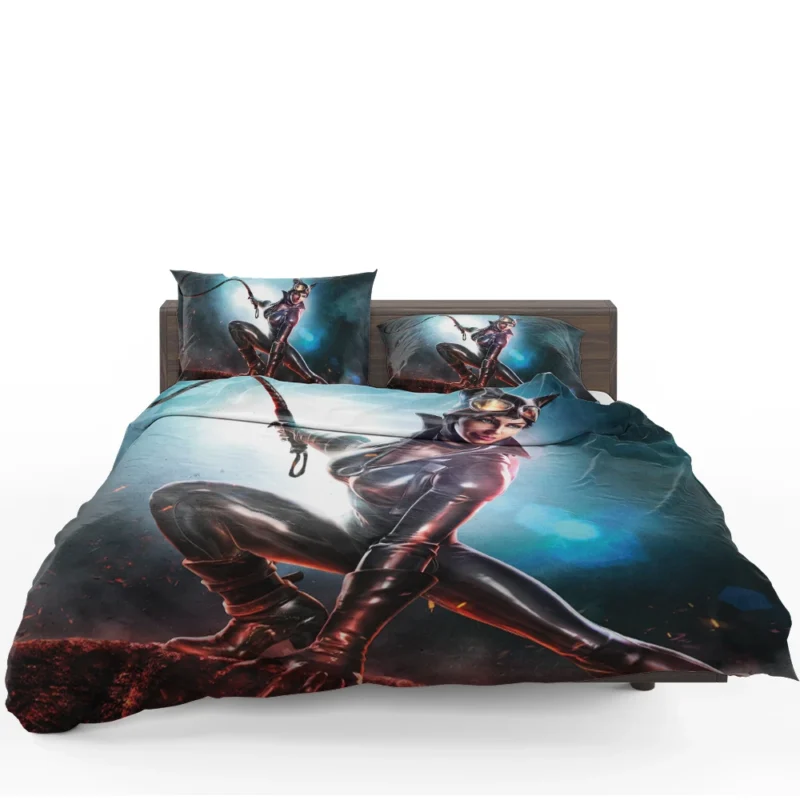 Thunder Buddy Crossover: Catwoman Meets Ted Bedding Set