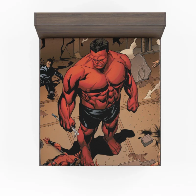 Thunderbolts Comics: The Ruthless Red Hulk Emerges Fitted Sheet