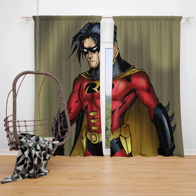 Tim Drake Comics: Robin Adventures Window Curtain
