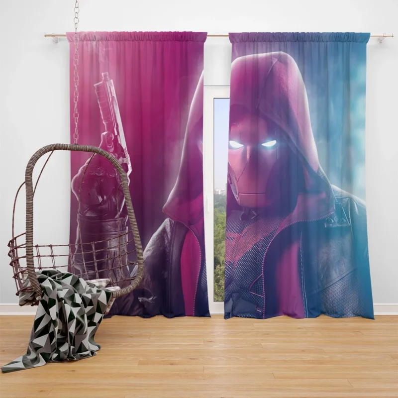 Titans TV Show: Jason Todd Dark Journey as Red Hood Window Curtain