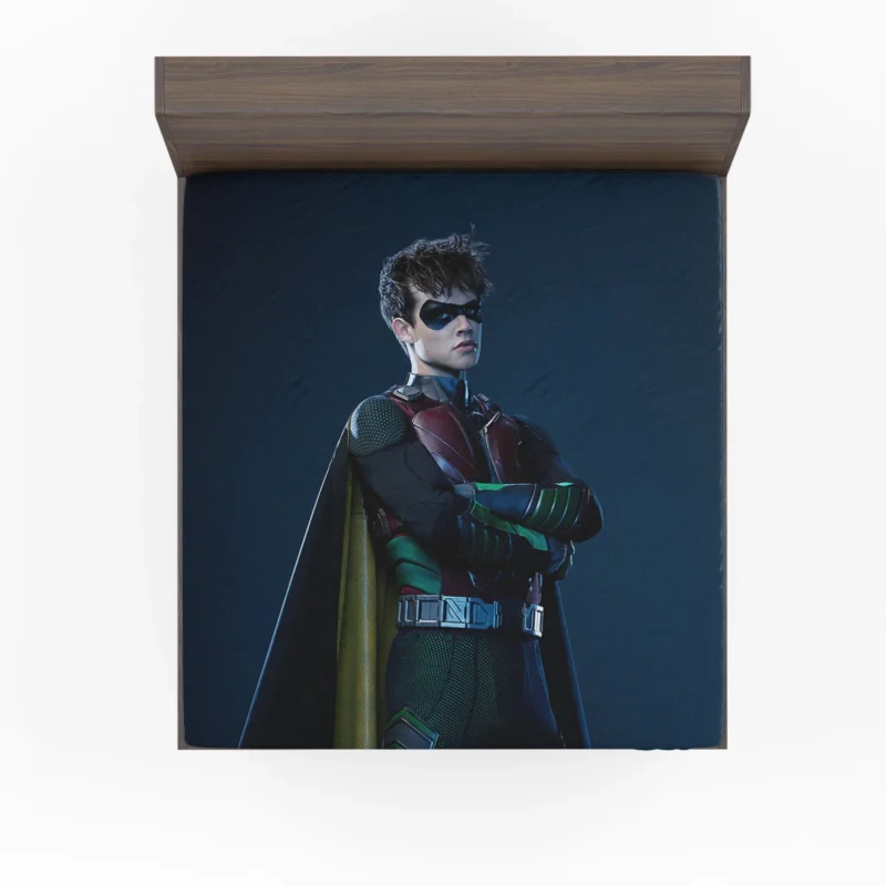Titans TV Show: Jason Todd Transformation into Robin Fitted Sheet