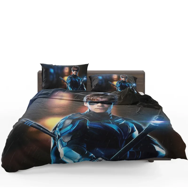 Titans TV Show: Nightwing Takes Center Stage Bedding Set