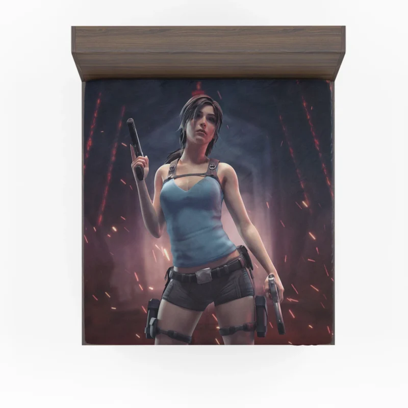 Tomb Raider Game with Lara Croft Fitted Sheet