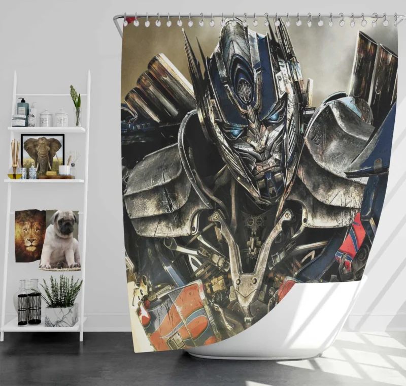 Transformers: Age of Extinction - Battle with Optimus Prime Shower Curtain