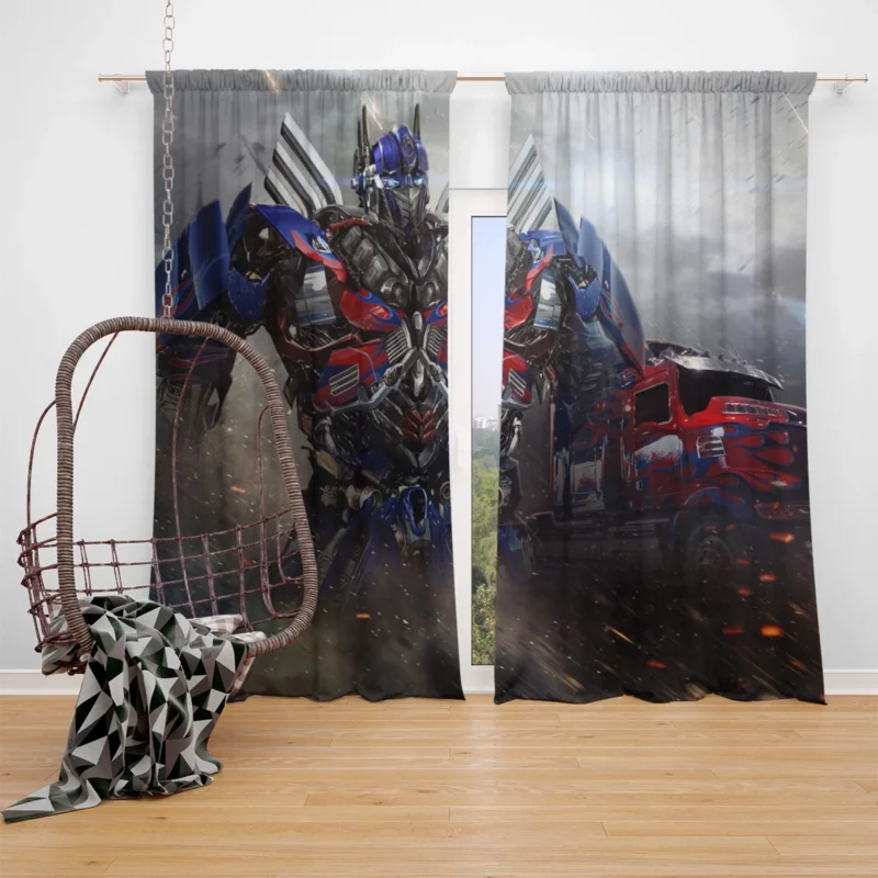 Transformers: Age of Extinction - The Iconic Optimus Prime Window Curtain