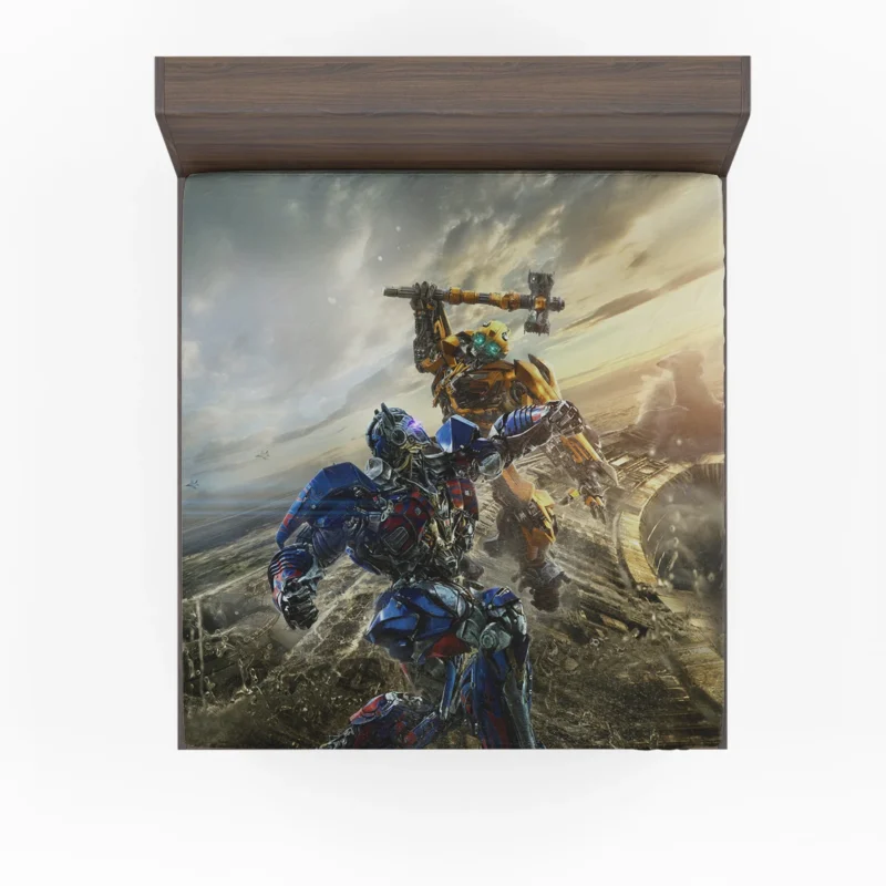 Transformers: Last Knight - Optimus vs. Bumblebee Fitted Sheet