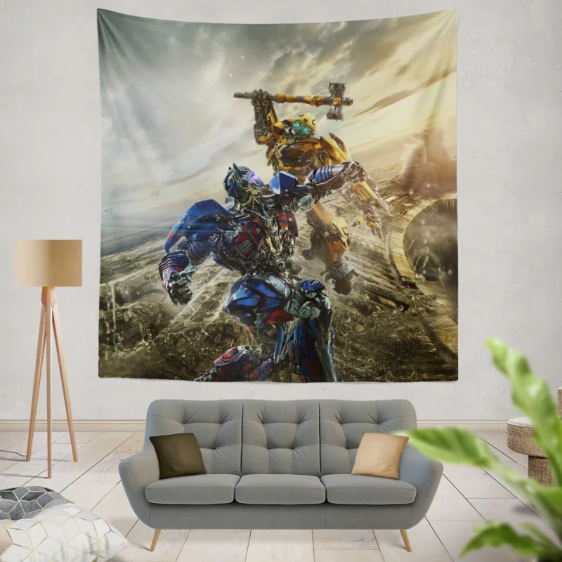 Transformers: Last Knight - Optimus vs. Bumblebee  Wall Tapestry