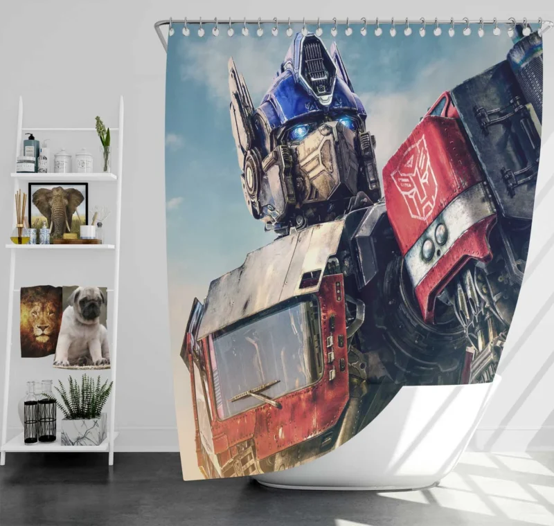 Transformers: Rise of the Beasts - Optimus Prime Rises Shower Curtain