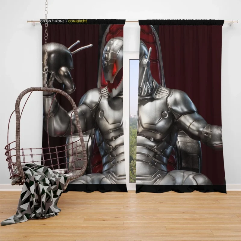 Ultron Comics: Avengers Robotic Nemesis Window Curtain