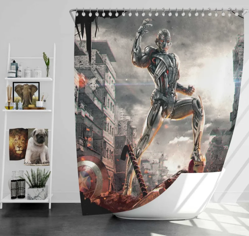 Ultron Movie Reign: Avengers Assemble Shower Curtain