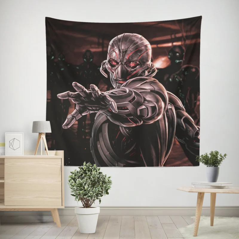 Ultron Returns: Avengers Mechanical Foe  Wall Tapestry