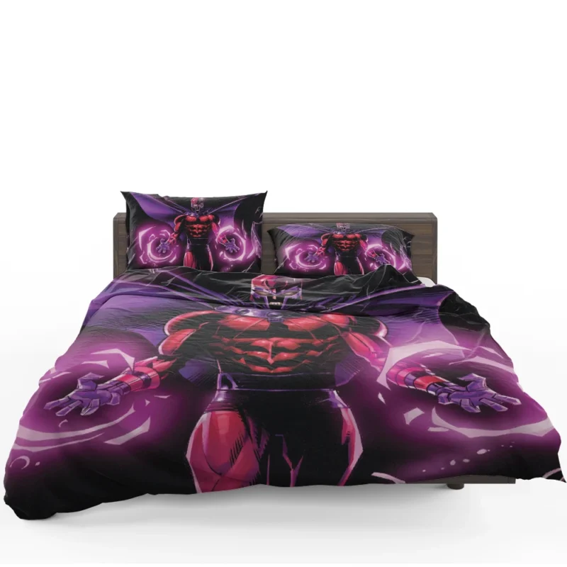 Unleash Magneto Powers in Comics Bedding Set