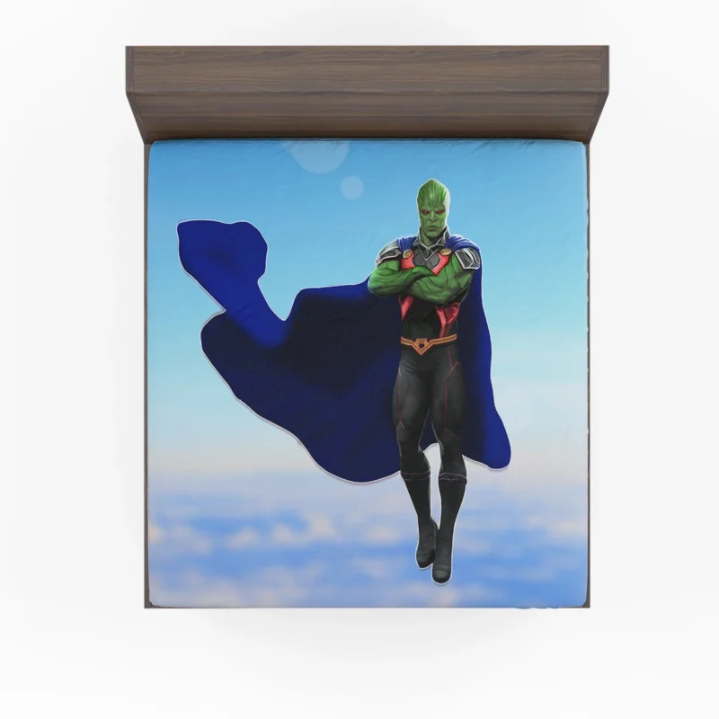 Unleash the Power of Martian Manhunter in Comics Fitted Sheet
