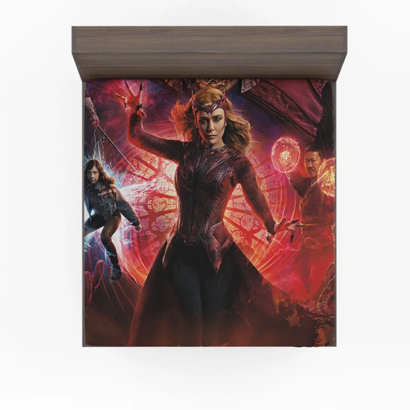 Unlocking Scarlet Witch Role in Multiverse of Madness Fitted Sheet