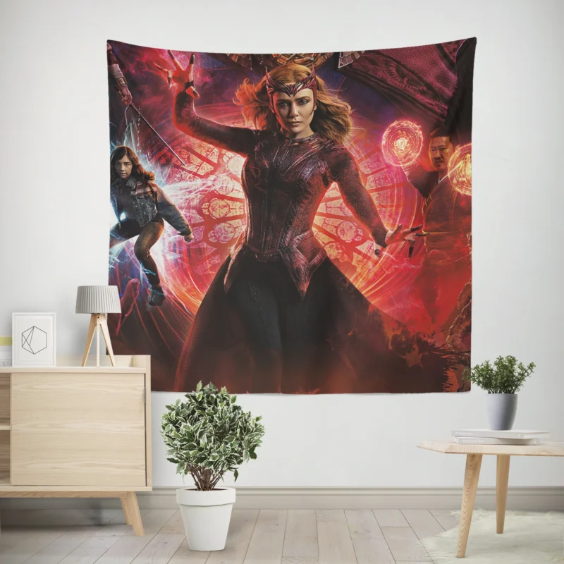 Unlocking Scarlet Witch Role in Multiverse of Madness  Wall Tapestry