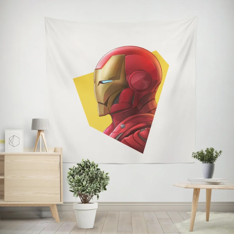 Unmasking the Iron Man in Comics  Wall Tapestry