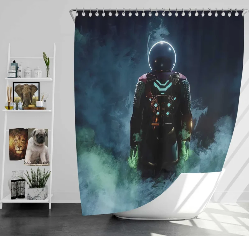 Unmasking the Mystery of Mysterio in Comics Shower Curtain