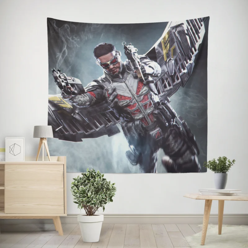 Unmasking the Secrets of Falcon in Comics  Wall Tapestry