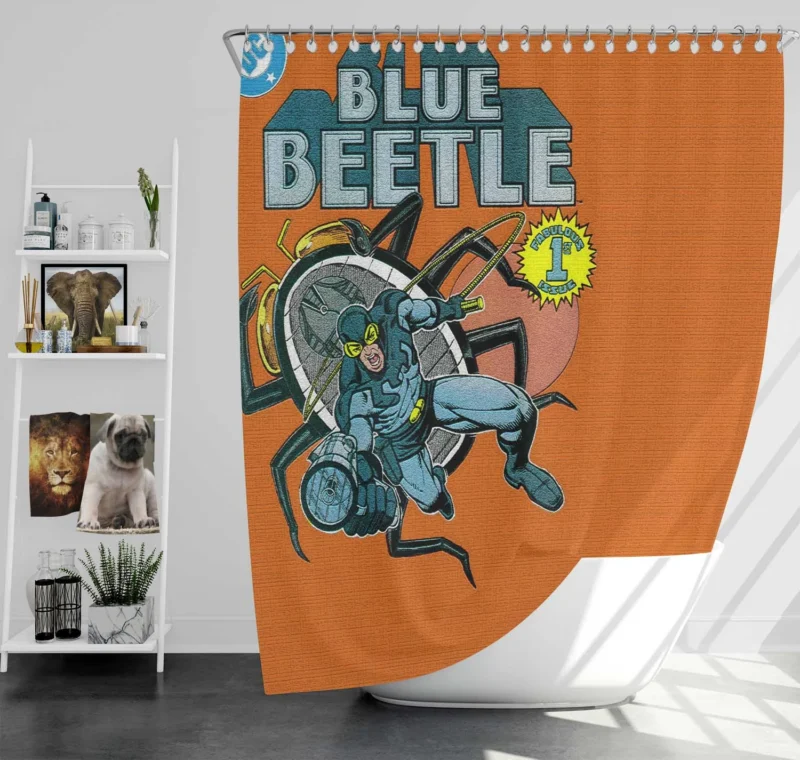 Unraveling Blue Beetle DC Comics Journey Shower Curtain