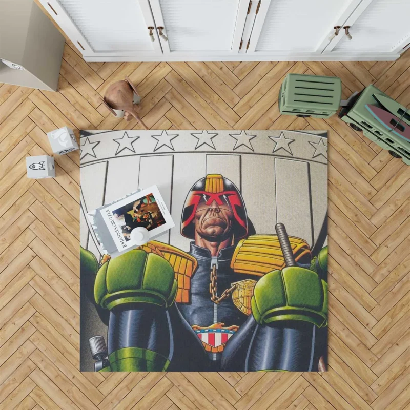 Unveiling the Epic Universe of 2000 AD Comics Floor Rug