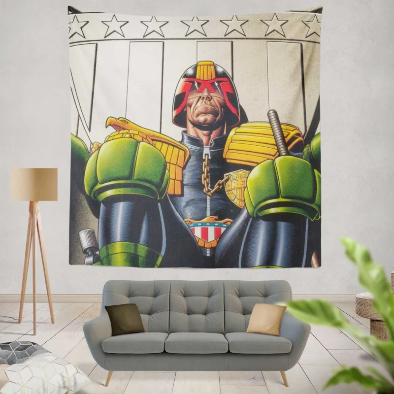 Unveiling the Epic Universe of 2000 AD Comics  Wall Tapestry