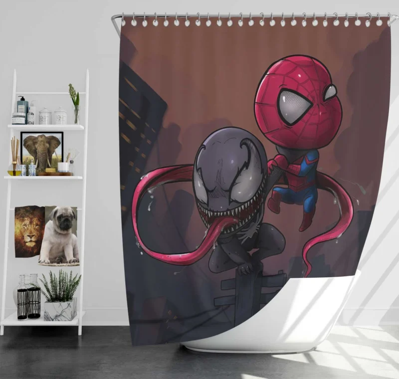 Venom Comics: Spider-Man Deadly Enemy Shower Curtain
