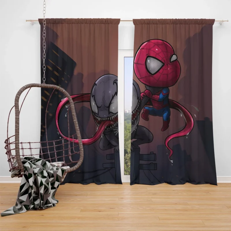 Venom Comics: Spider-Man Deadly Enemy Window Curtain
