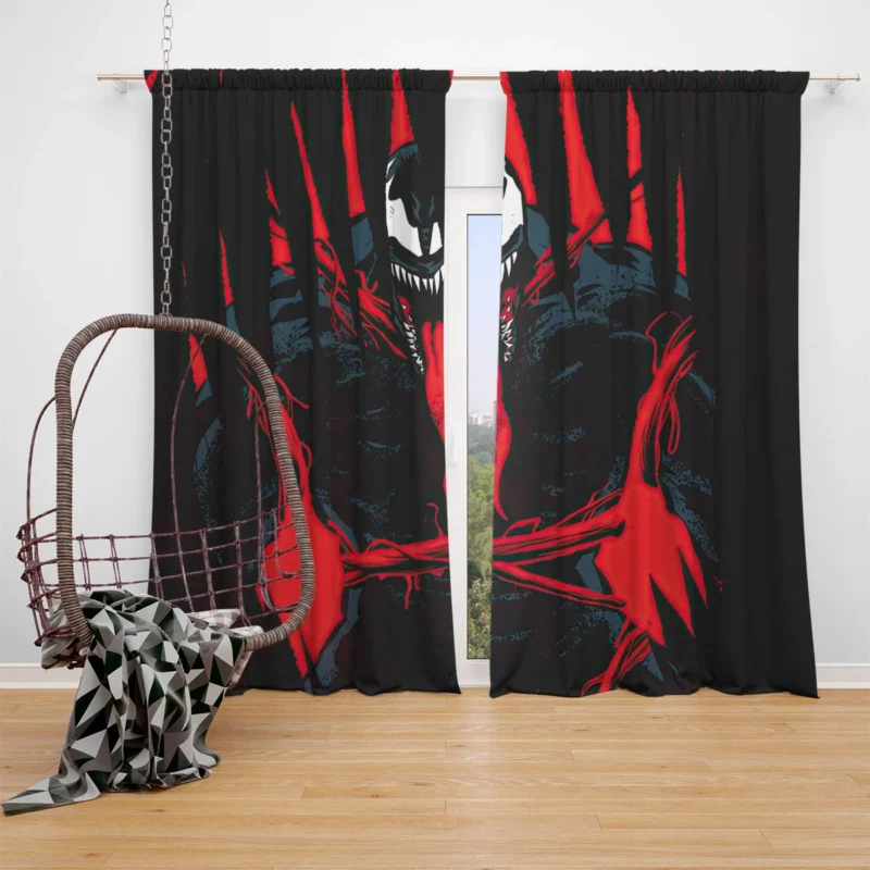Venom: Let There Be Carnage - Chaotic Carnage Window Curtain