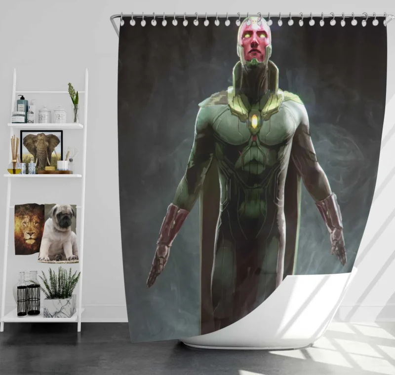 Vision: Marvel Android Avenger Shower Curtain