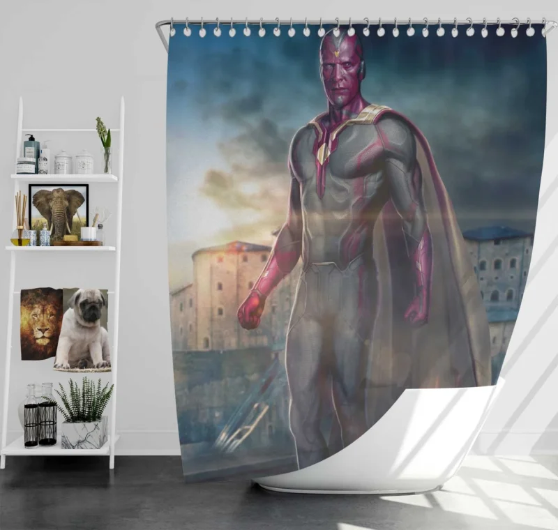 Vision in Avengers: Age of Ultron - Stunning Wallpaper Shower Curtain