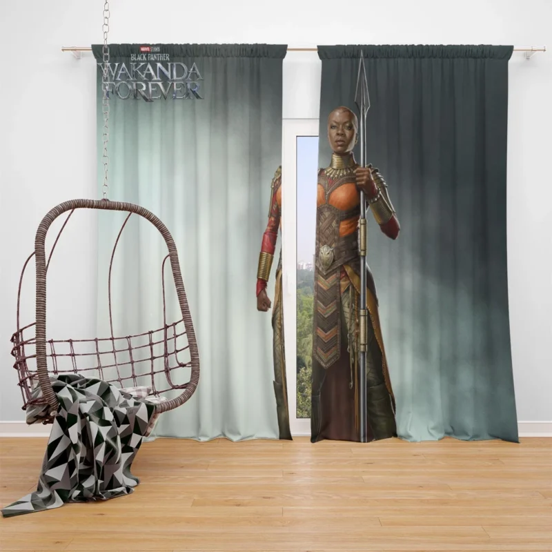 Wakanda Forever Movie: Explore Okoye Story Window Curtain