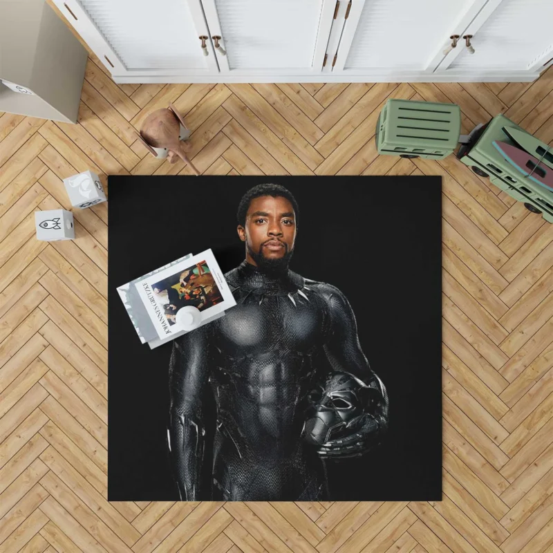Wakanda Hero: Black Panther Journey Floor Rug