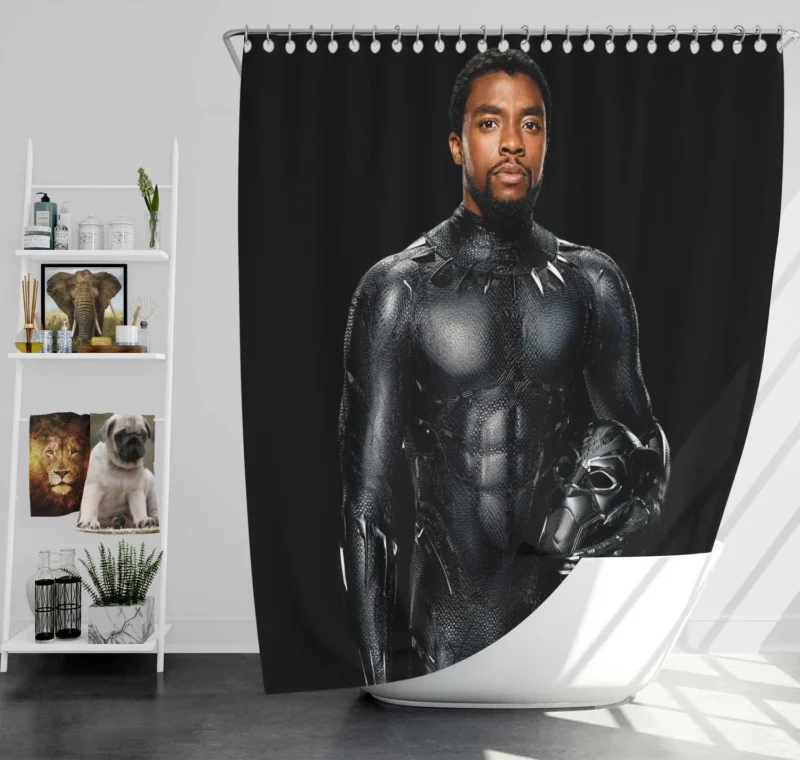 Wakanda Hero: Black Panther Journey Shower Curtain