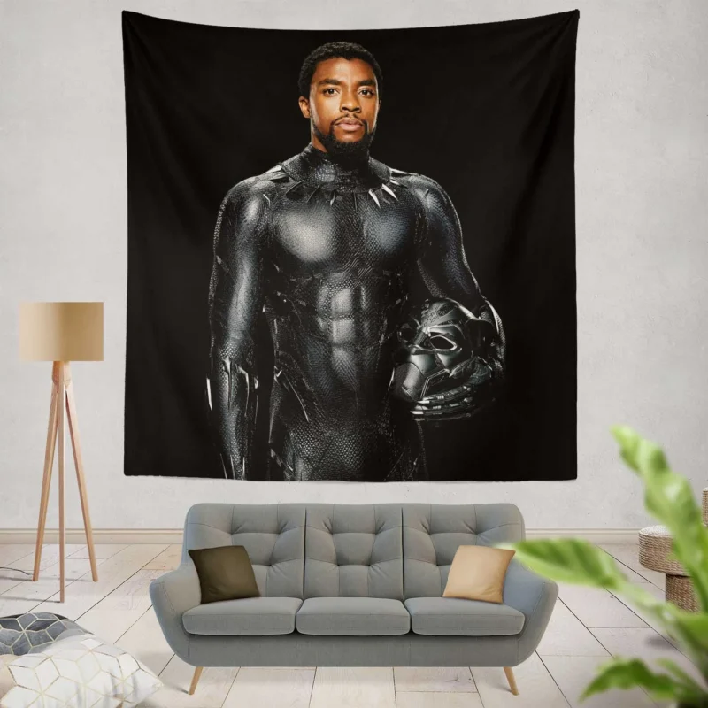 Wakanda Hero: Black Panther Journey  Wall Tapestry