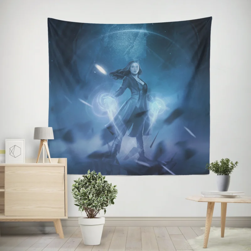 WandaVision: Exploring the Powers of Scarlet Witch  Wall Tapestry