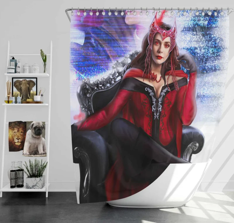 WandaVision: Scarlet Witch Reality-Altering Powers Shower Curtain