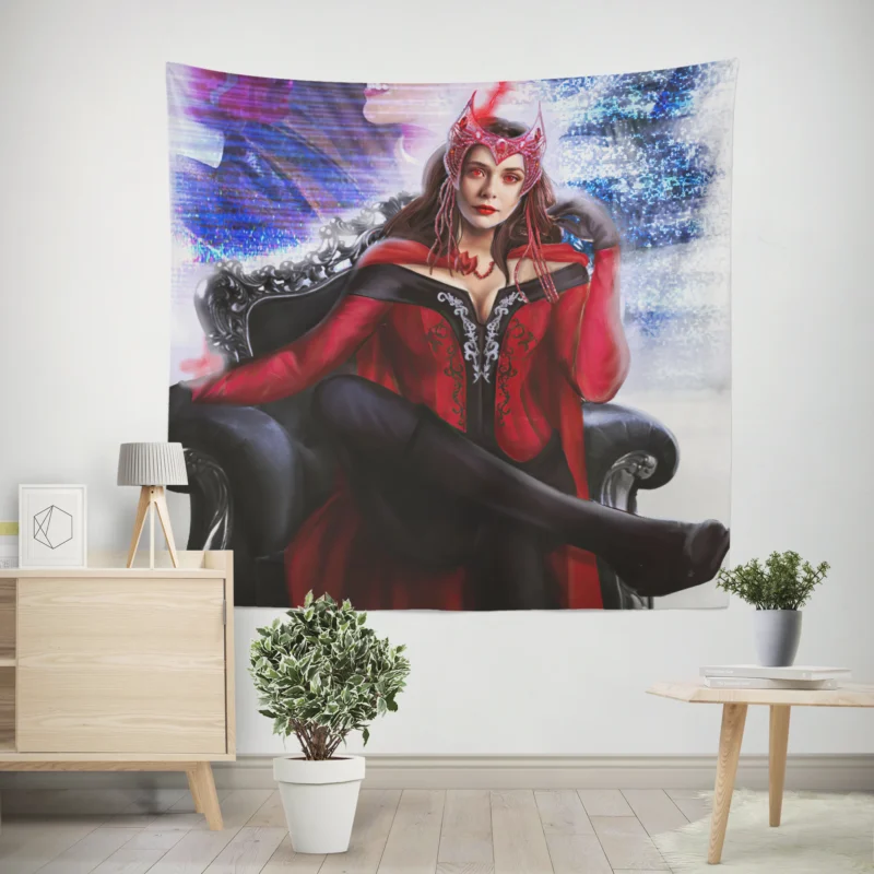 WandaVision: Scarlet Witch Reality-Altering Powers  Wall Tapestry