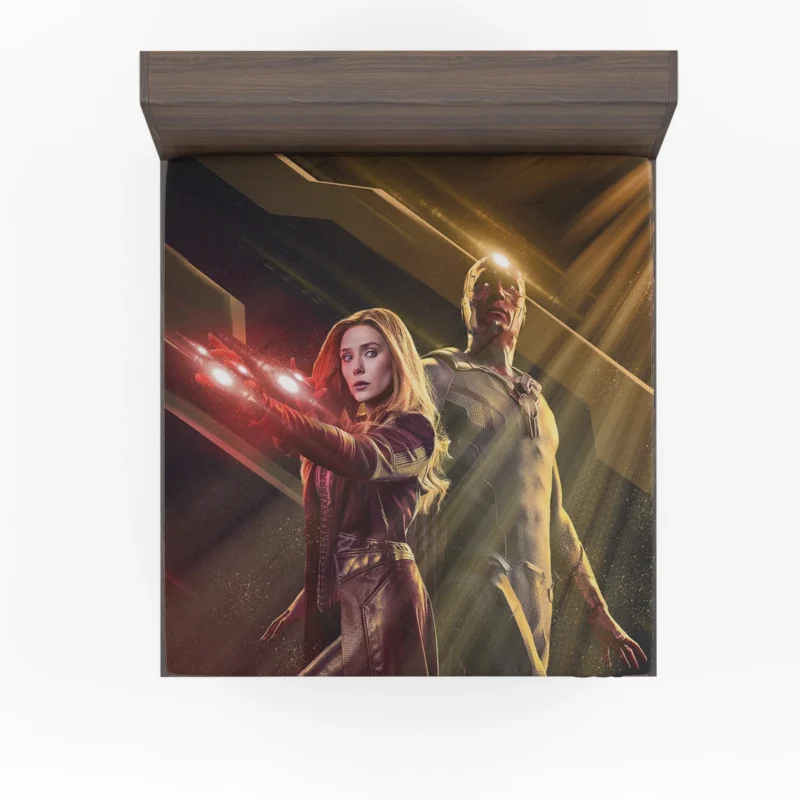 WandaVision: The Mysterious Scarlet Witch Unveiled Fitted Sheet