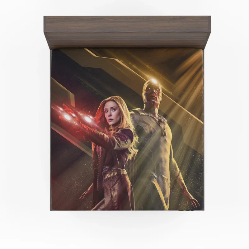 WandaVision: Vision and Scarlet Witch Story Fitted Sheet
