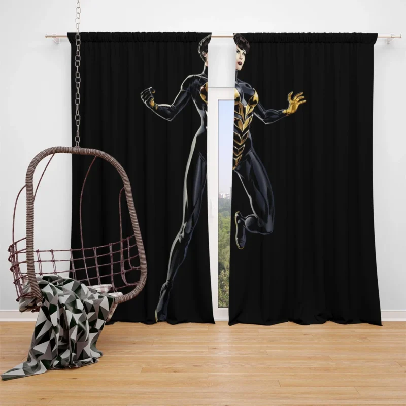 Wasp: Janet van Dyne Storied History Window Curtain