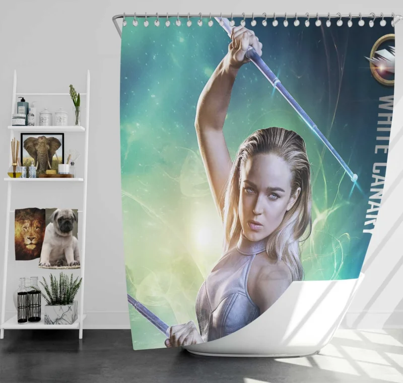 White Canary: A Hero in Legends of Tomorrow Shower Curtain