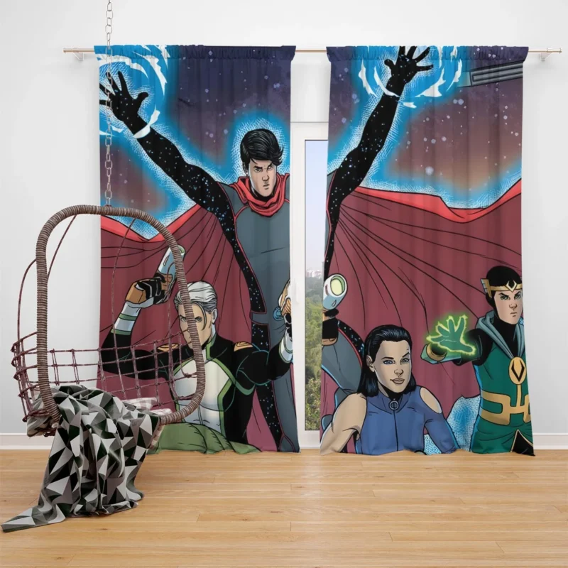 Wiccan: Teen Avengers Magic User Window Curtain