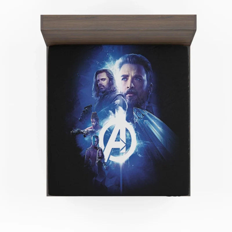 Winter Soldier and Heroes in Avengers: Infinity War Fitted Sheet