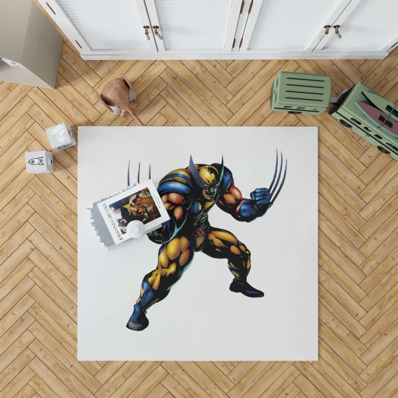 Wolverine Comics: Marvel Fearless Warrior Floor Rug