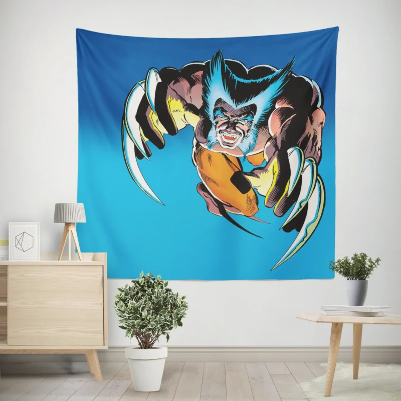 Wolverine Comics: Marvel Feral Hero  Wall Tapestry