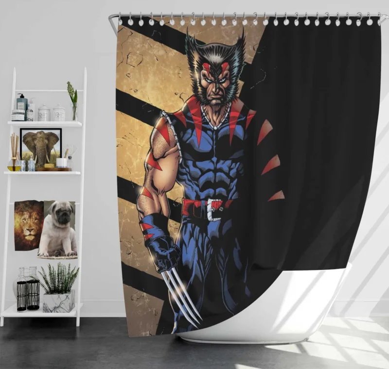 Wolverine Comics: Marvel Ferocious Fighter Shower Curtain