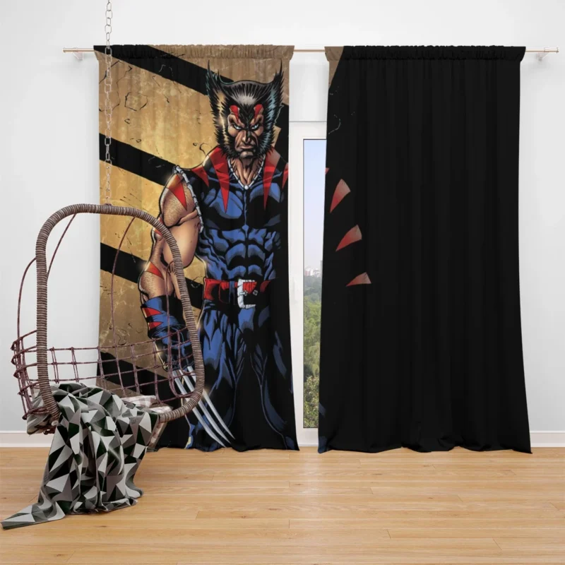 Wolverine Comics: Marvel Ferocious Fighter Window Curtain