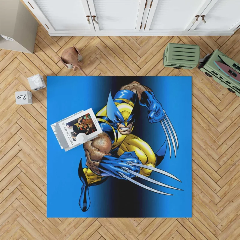 Wolverine Comics: Marvel Mutant Vigilante Floor Rug