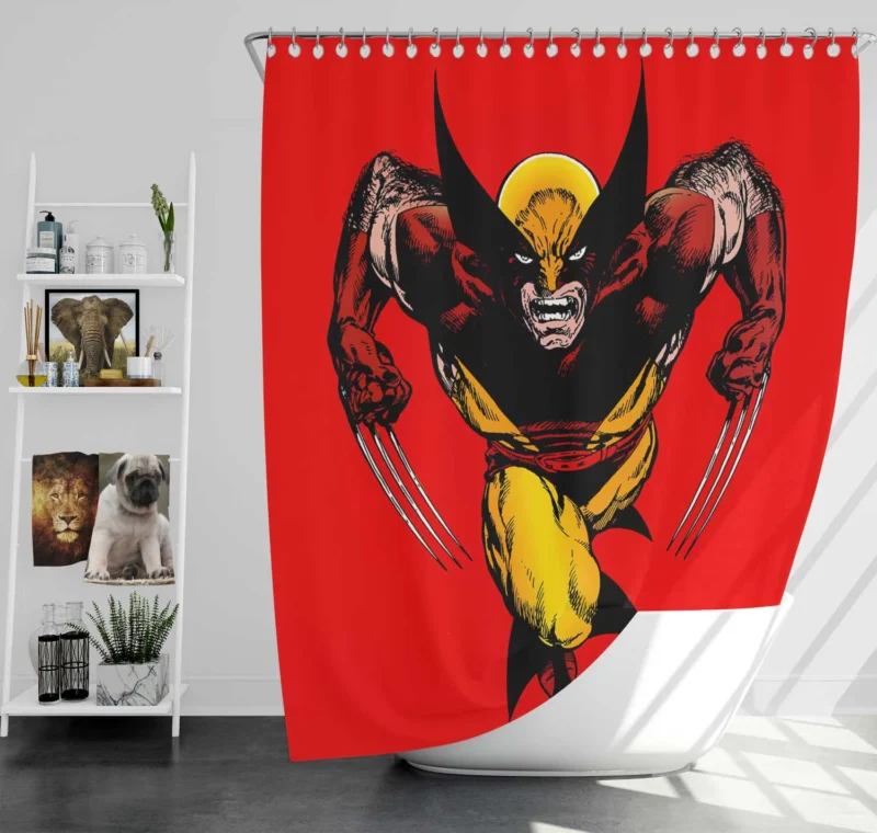 Wolverine Comics: Marvel Relentless Hero Shower Curtain